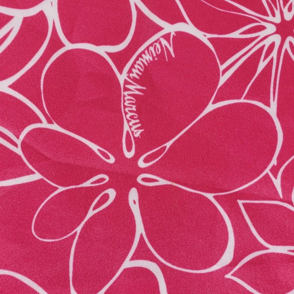 Nieman Marcus Vintage Floral Pink & White Summer Beach Tote Purse Bag